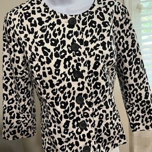 SPANNER animal print blazer